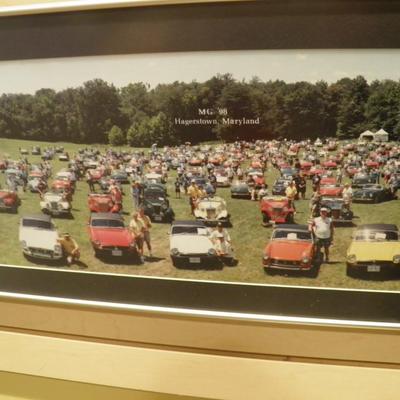 Framed/Matted MG '98 Hagerstown MD Photo 45"x13"