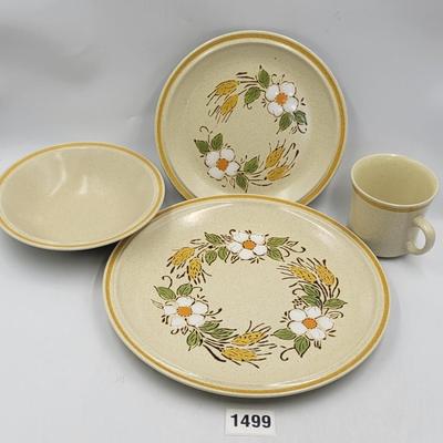 Vintage Stoneware Dinnerware Set