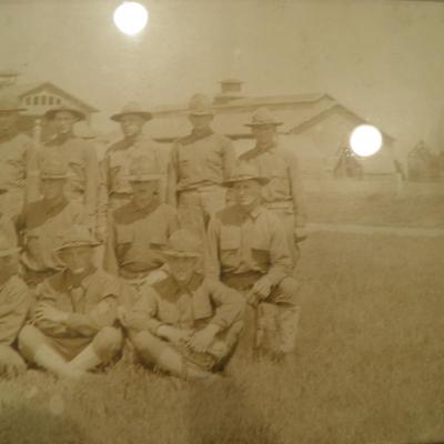 15th Company C.A.N.A Photograph, Camp Nicholas New Orleans, LA 35"x7.5"