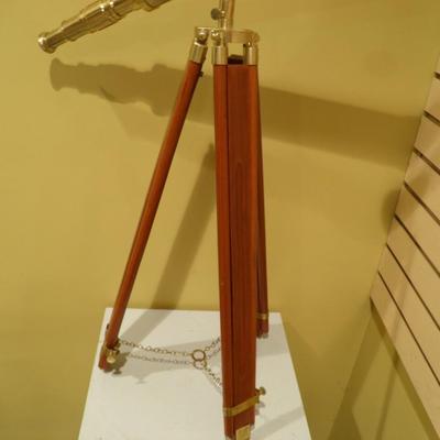 Adjustable Brass Spy Scope w/ Tripod