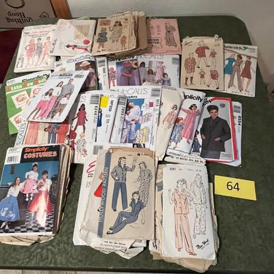 Large lot of vintage patterns