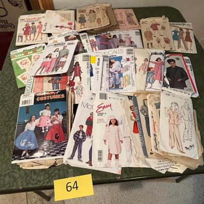 Large lot of vintage patterns