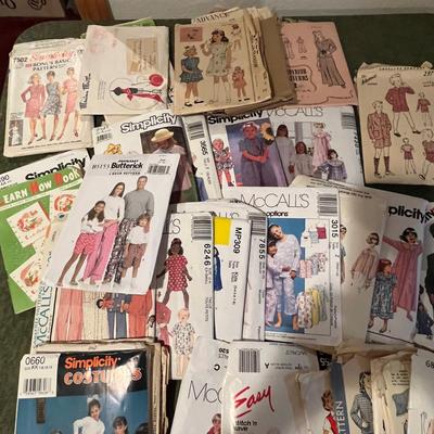 Large lot of vintage patterns