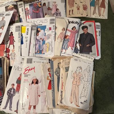 Large lot of vintage patterns