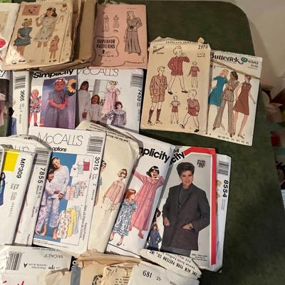 Large lot of vintage patterns