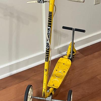 HONDA ~ Vintage Kick N Go Yellow Scooter