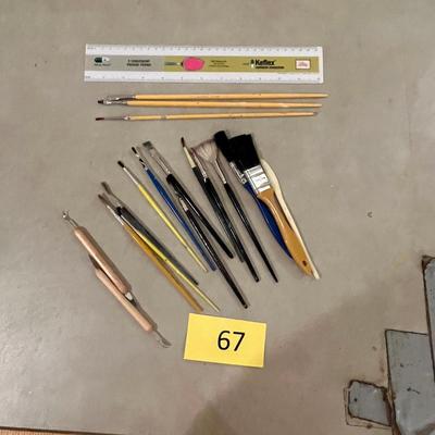 Lot of Paint Brushes