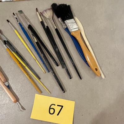 Lot of Paint Brushes