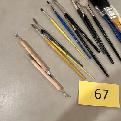 Lot of Paint Brushes