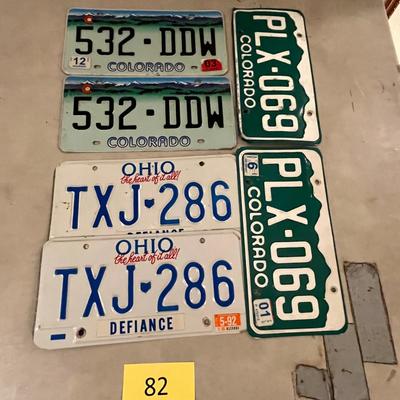 Newer Plates Ohio & Colorado