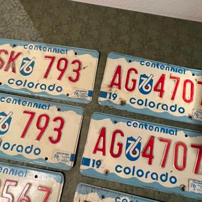 Colorado Centennial Plates