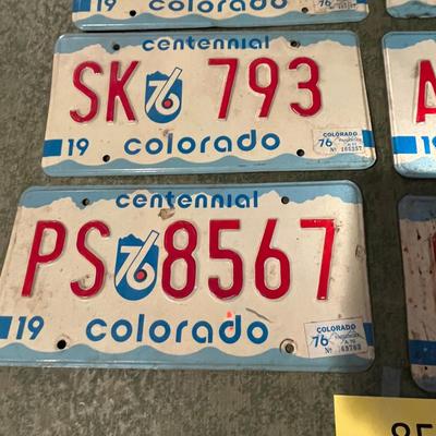 Colorado Centennial Plates