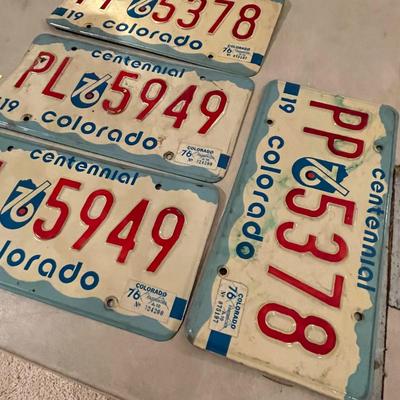 Colorado Centenial Plates