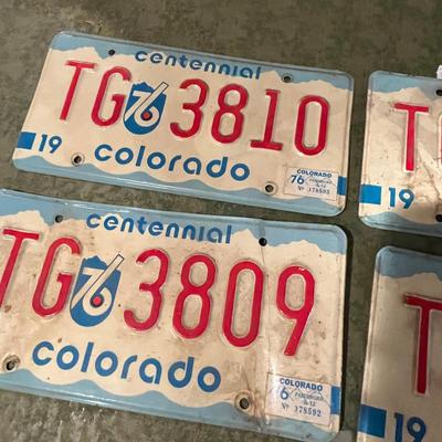 Colorado Centennial Plates