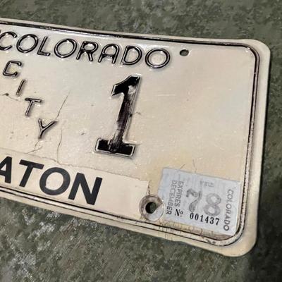 Town of Eaton Colorado City Plate