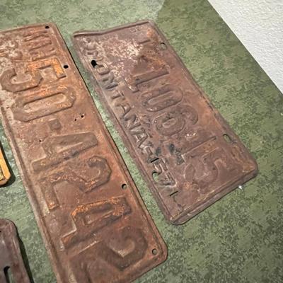 Lot of Early License Plates Various states