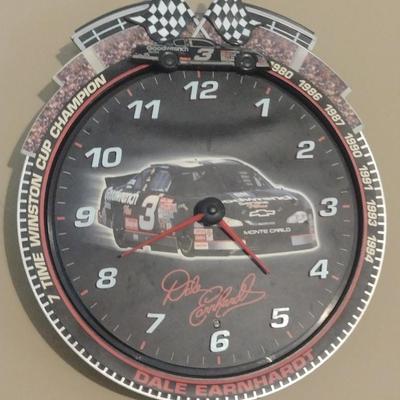 Dale Earnhardt #3 NASCAR Racing Wall Clock