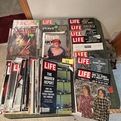 Box lot of Life Magazines