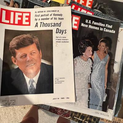 Box lot of Life Magazines