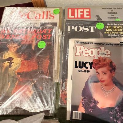 Box lot of Life Magazines