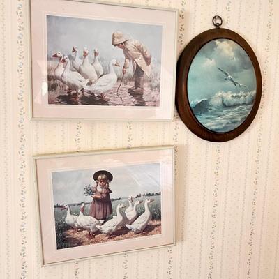 Large Mixed Lot of 26 Framed Art Pieces