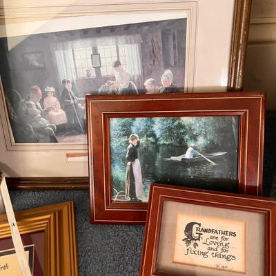 Large Mixed Lot of 26 Framed Art Pieces