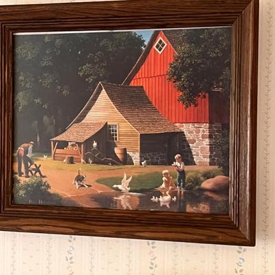 Large Mixed Lot of 26 Framed Art Pieces