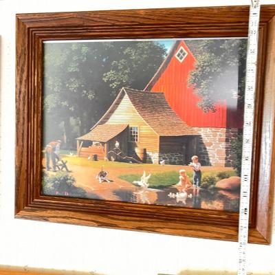 Large Mixed Lot of 26 Framed Art Pieces