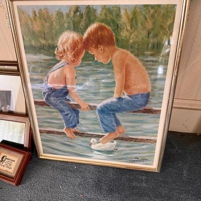 Large Mixed Lot of 26 Framed Art Pieces