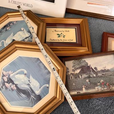 Large Mixed Lot of 26 Framed Art Pieces