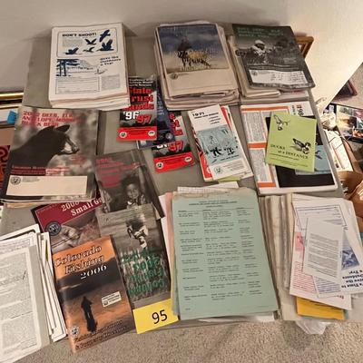 Lot of Hunting & Fishing liturature