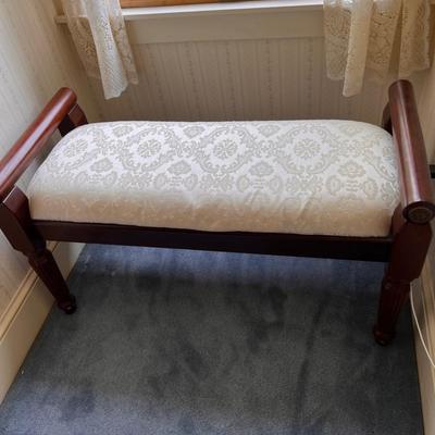 Solid Wood Upholstered Bench - Gorgeous Details