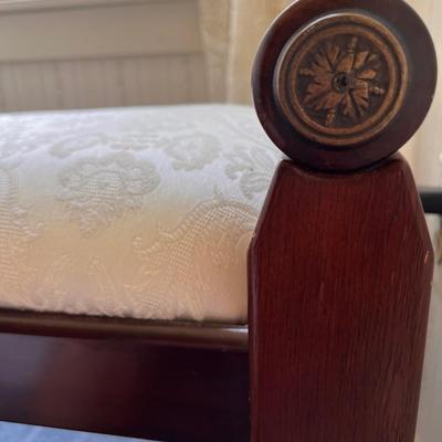 Solid Wood Upholstered Bench - Gorgeous Details