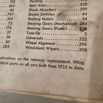 Motor's Repair manual