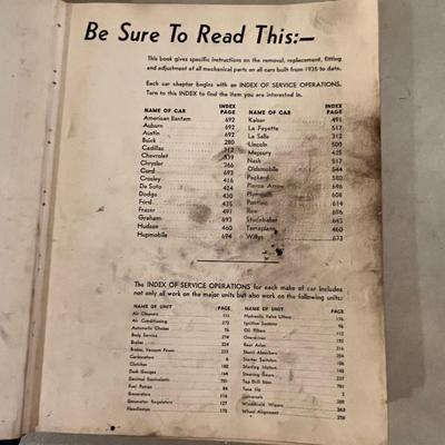 Motor's Repair manual