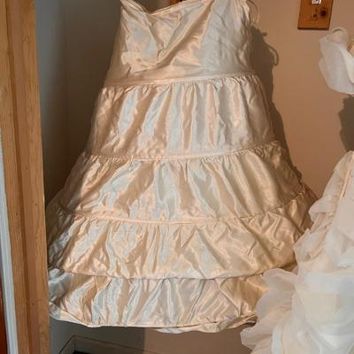 Gorgeous Vintage Wedding Gown with Hoop Skirt