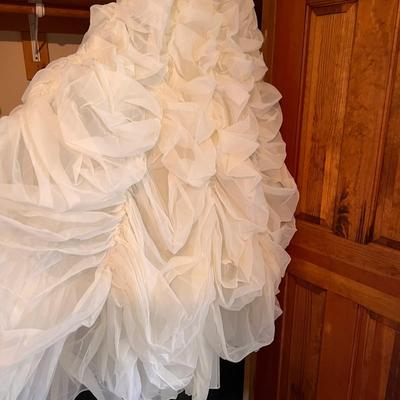 Gorgeous Vintage Wedding Gown with Hoop Skirt