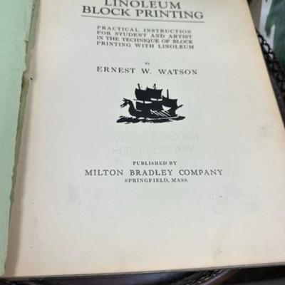 RARE Linoleum Block Printing by Ernest W. Watson
