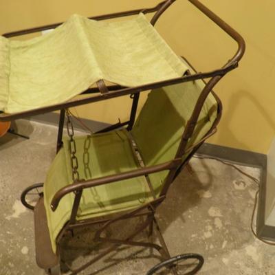 Collapsible Antique German Baby Carriage