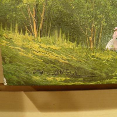 Original Acrylic Pastoral Painting on Canvas Signed W. Lavell 16"x20"