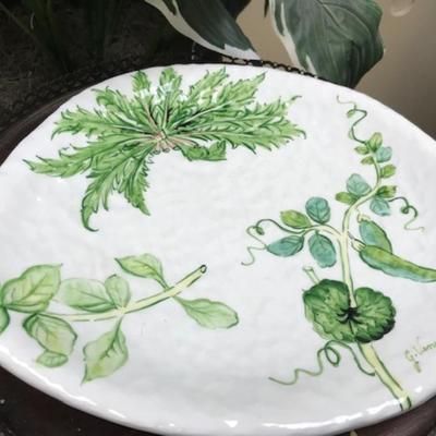 Vintage Hand Painted Platter