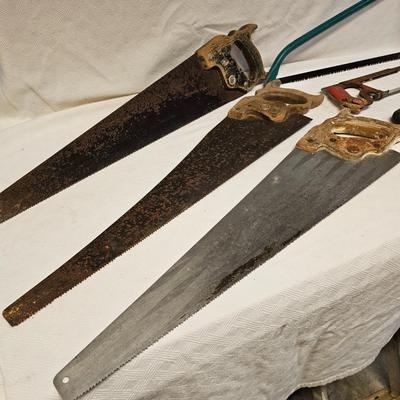 Collection of Handsaws, Hacksaws & Tree Saws  (WS-JS)