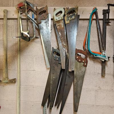 Collection of Handsaws, Hacksaws & Tree Saws  (WS-JS)