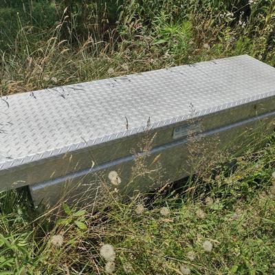 Adrian Steel Diamond Plate Truck Bed Toolbox (No Key)