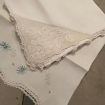 Embroidered linens