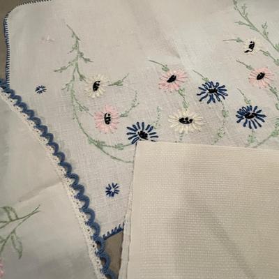 Embroidered linens