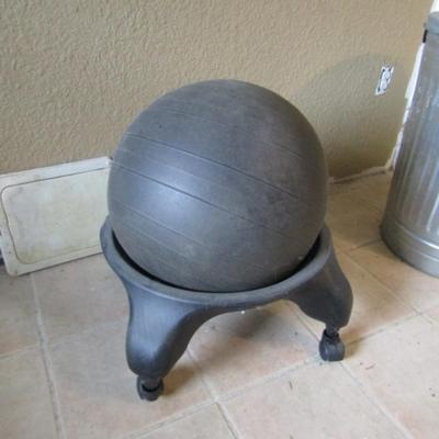Stability Balance Ball with Rolling Stand