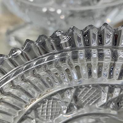Bohemia crystal glass chocolate Box, 1900s antique candy jar
