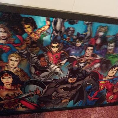 DC COMICS JUSTICE LEAGUE AND ALL RELATED CHARACTERS IN A HOLOGRAM PICTURE