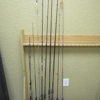 Collection of Fishing Rods and Reels